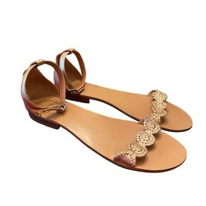 Jack Rogers Daphne Metallic Gold Sandals